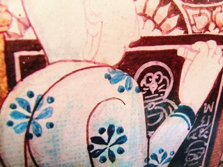 Illustration for article titled Iconic Anime Character Painted on Buddhist Temple